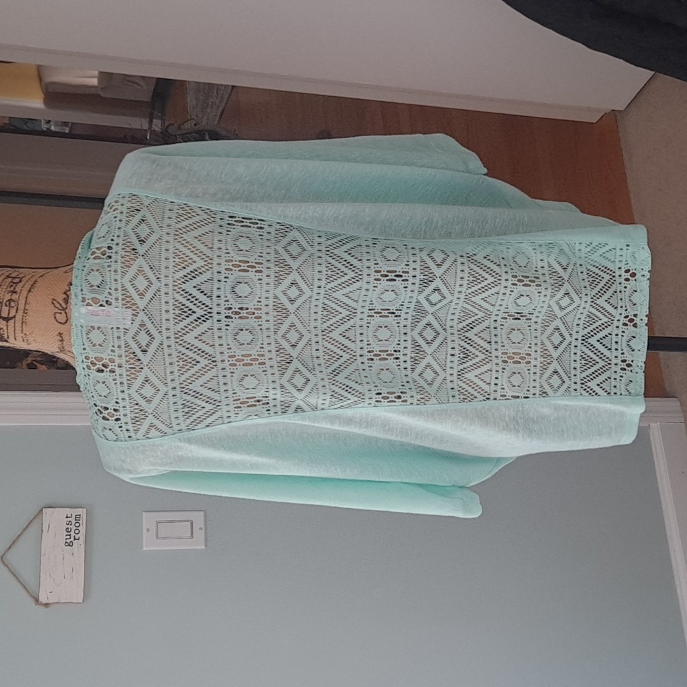 Cardigan with design in back